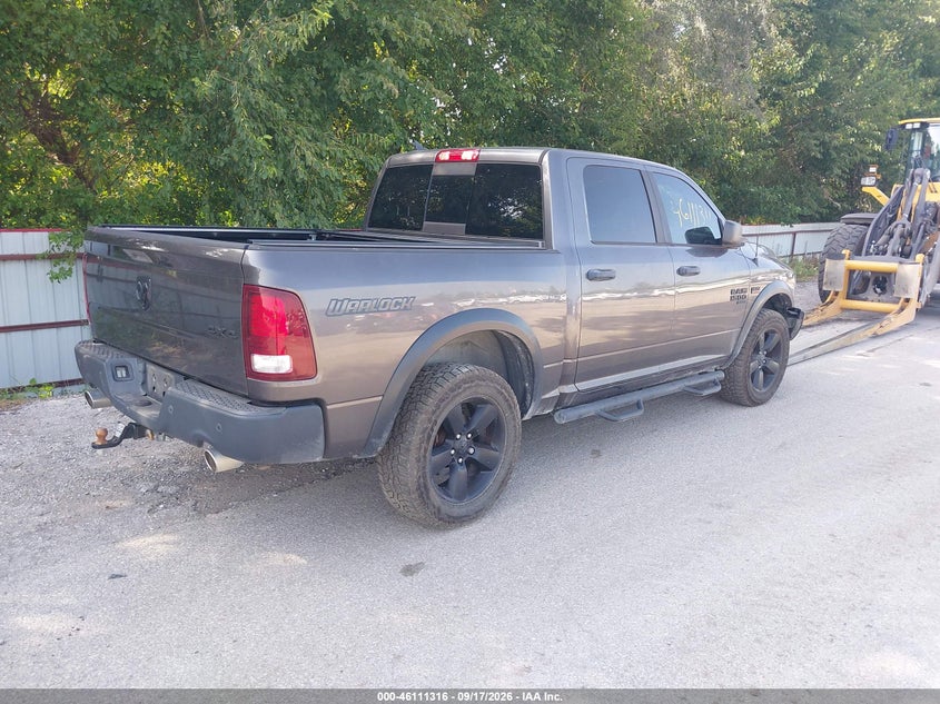 Vin: 1c6rr7lt1ls130042, lot: 46611032, ram 1500 classic warlock  4x4 5'7 box 20204