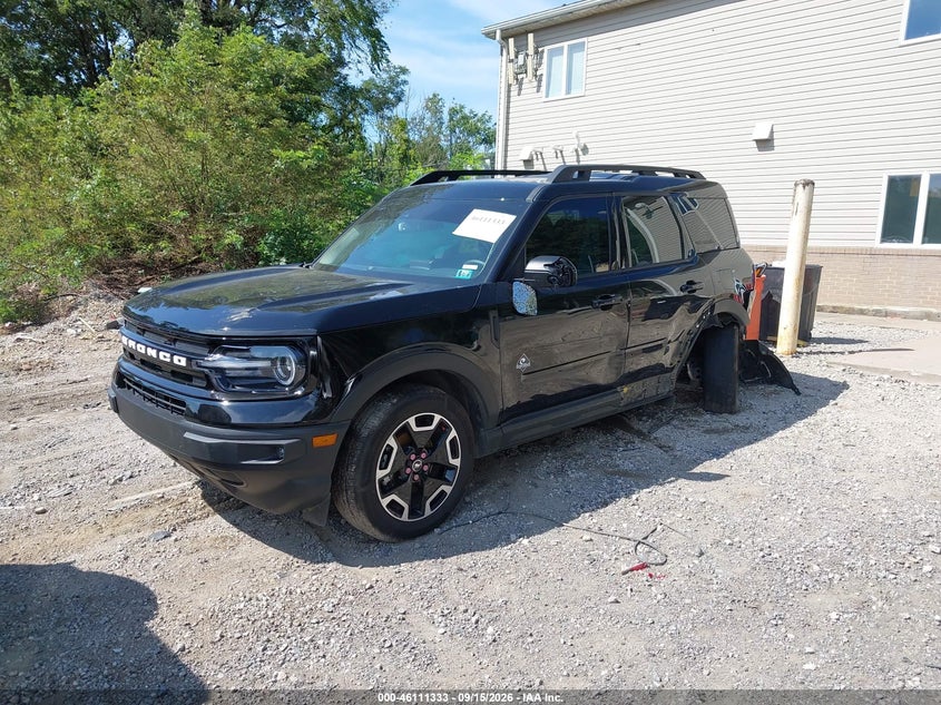 Vin: 3fmcr9c68prd31521, lot: 46611049, ford bronco sport outer banks 20232