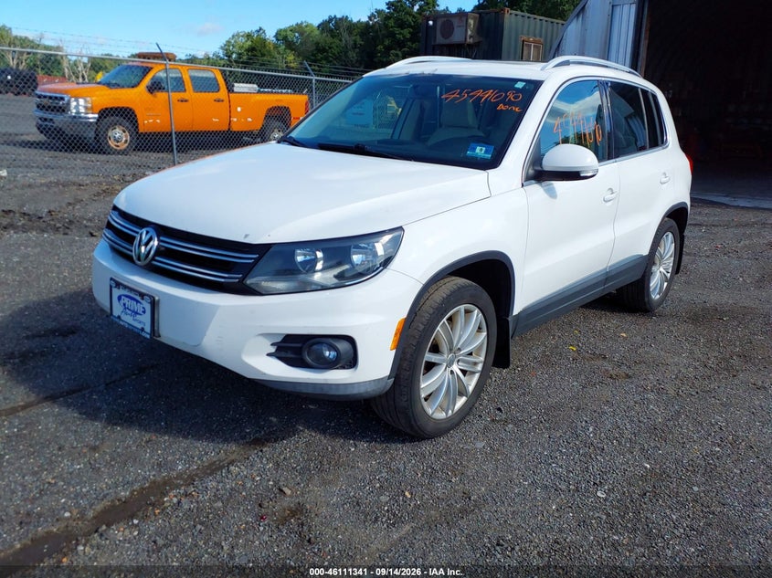 Vin: wvgbv3ax4dw591620, lot: 46611055, volkswagen tiguan se 20132