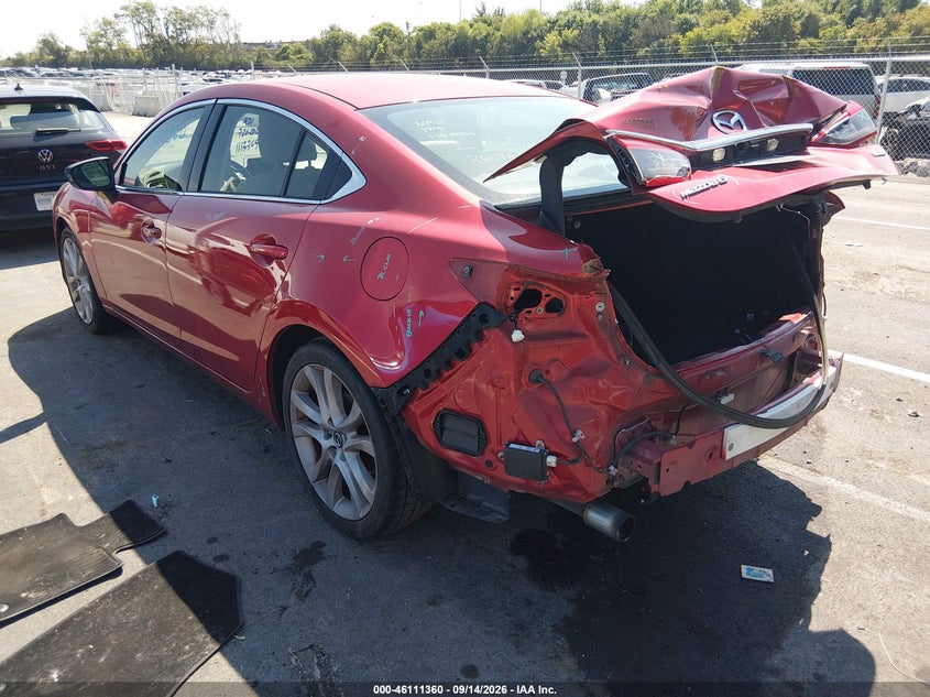 Vin: jm1gj1v54g1445657, lot: 46611076, mazda mazda6 i touring 20163