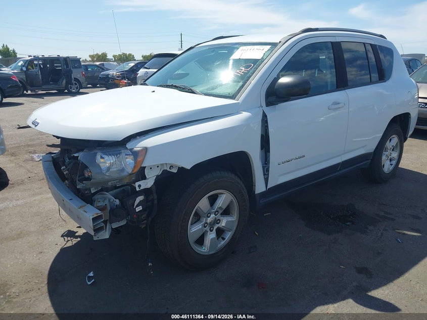 Vin: 1c4njcbaxfd436866, lot: 46611079, jeep compass sport 20152