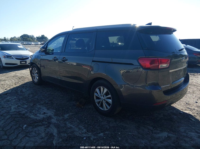 Vin: kndmb5c10h6311367, lot: 46611121, kia sedona lx 20173