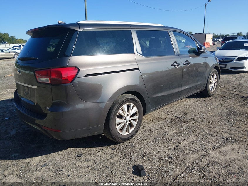 Vin: kndmb5c10h6311367, lot: 46611121, kia sedona lx 20174