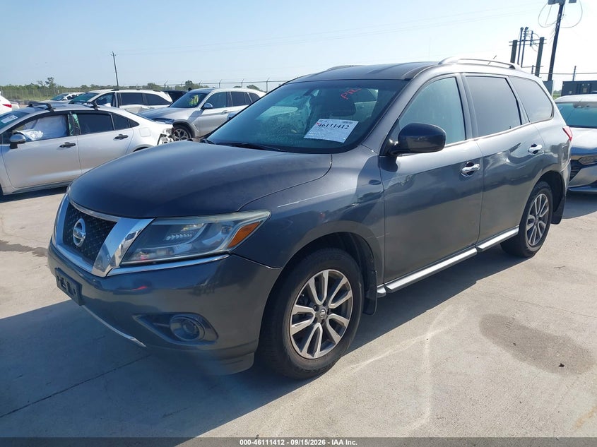 Vin: 5n1ar2mn6dc646185, lot: 46611128, nissan pathfinder sv 20132