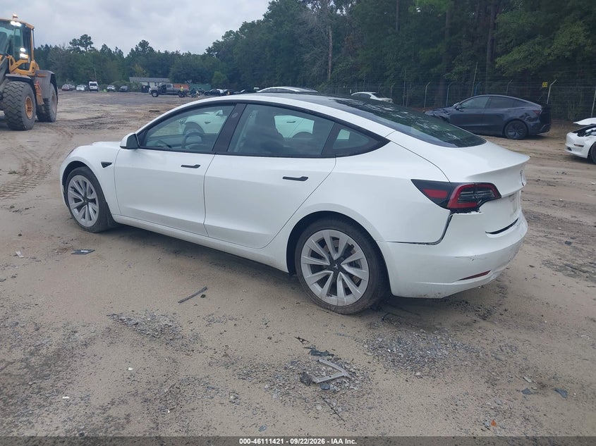 Vin: 5yj3e1ea4pf417283, lot: 46611137, tesla model 3 rear-wheel drive 20233