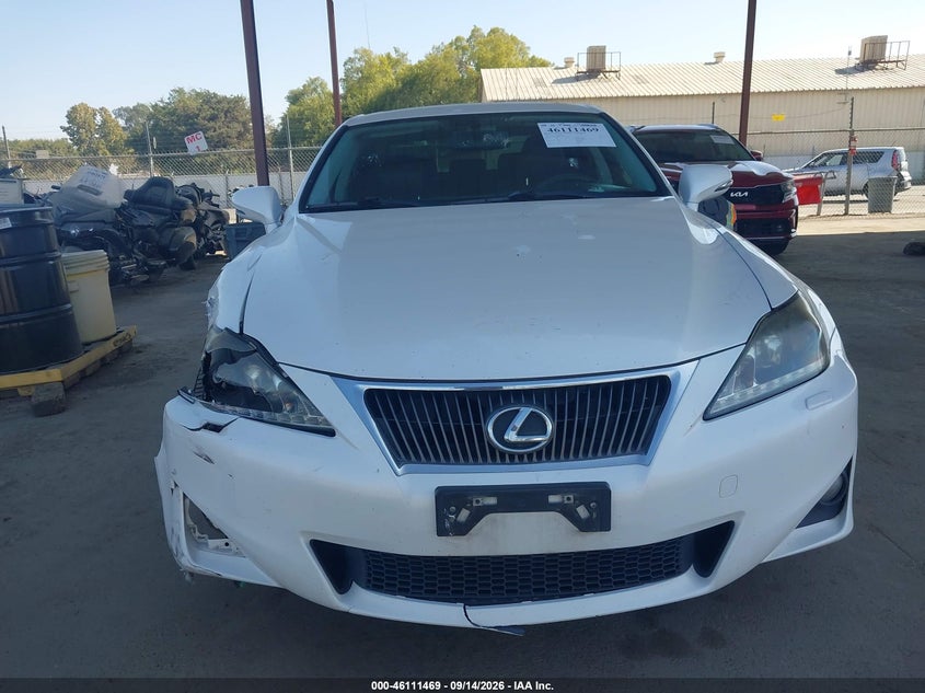 LEXUS IS 350 2011 VIN JTHBE5C29B5026380