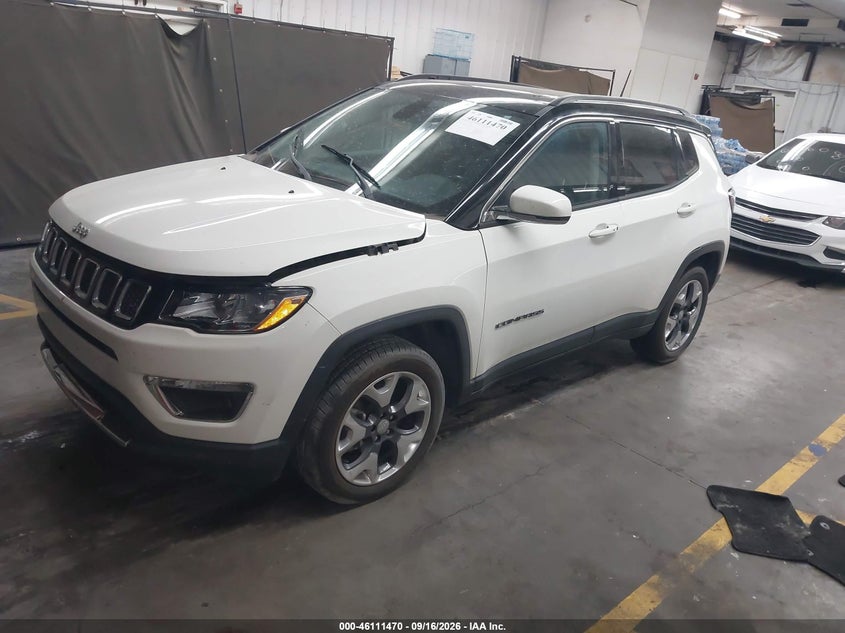 2018 Jeep Compass, Удар спереди, IAAI, VIN 3C4NJDCB6JT355394 — фото 2