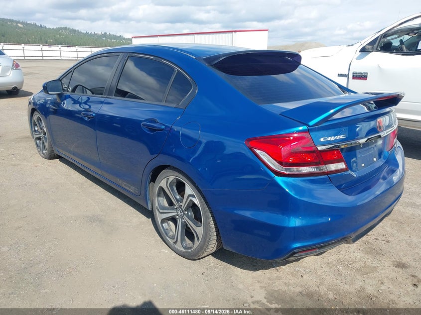 Vin: 2hgfb6e56fh707203, lot: 46611196, honda civic si 20153