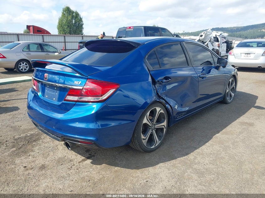 Vin: 2hgfb6e56fh707203, lot: 46611196, honda civic si 20154