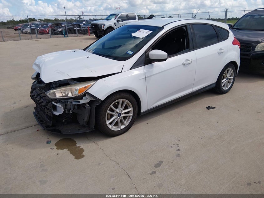 Vin: 1fadp3k25jl311250, lot: 46611226, ford focus se 20182