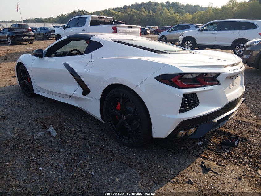 Vin: 1g1y62d45l5106440, lot: 46611260, chevrolet corvette stingray rwd  1lt 20203