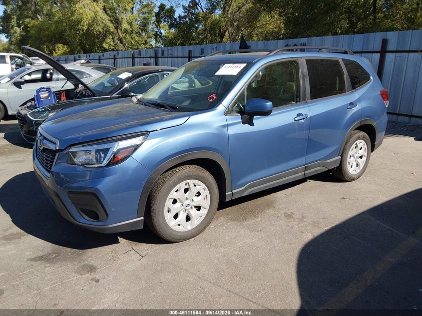 2019 Subaru Forester Premium, Удар спереди, IAAI, VIN JF2SKAGCXKH595616 — фото 2