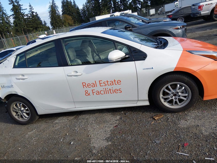 TOYOTA PRIUS 2019 VIN JTDKARFU8K3100255