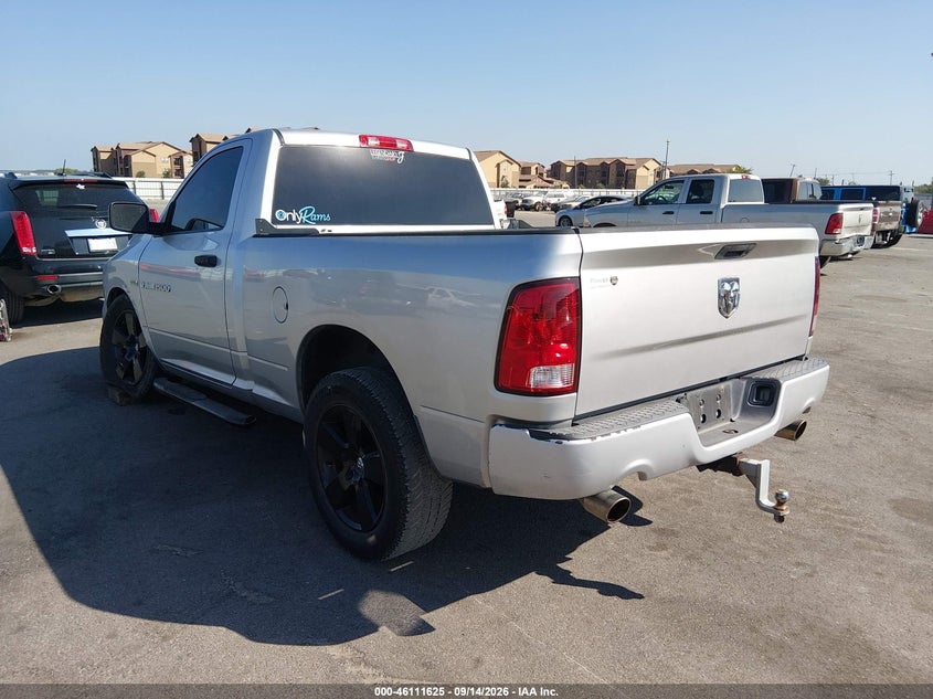 Vin: 3c6jd6at2cg148405, lot: 46611341, ram 1500 st 20123