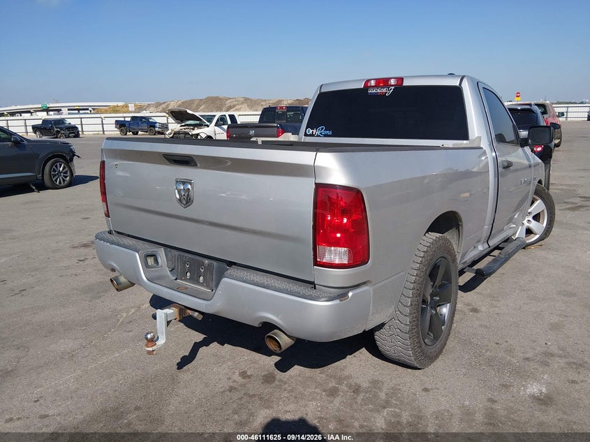 Vin: 3c6jd6at2cg148405, lot: 46611341, ram 1500 st 20124