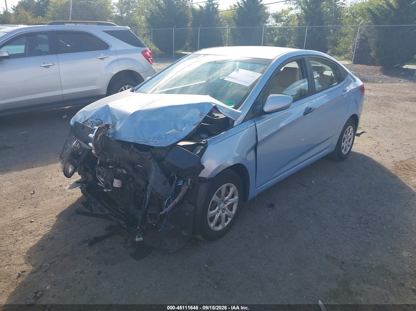 Vin: kmhct4ae6cu207085, lot: 46611363, hyundai accent gls 20122