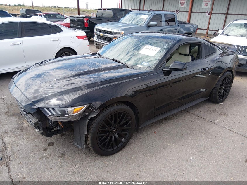 Vin: 1fa6p8cf3f5430756, lot: 46611367, ford mustang gt premium 20152