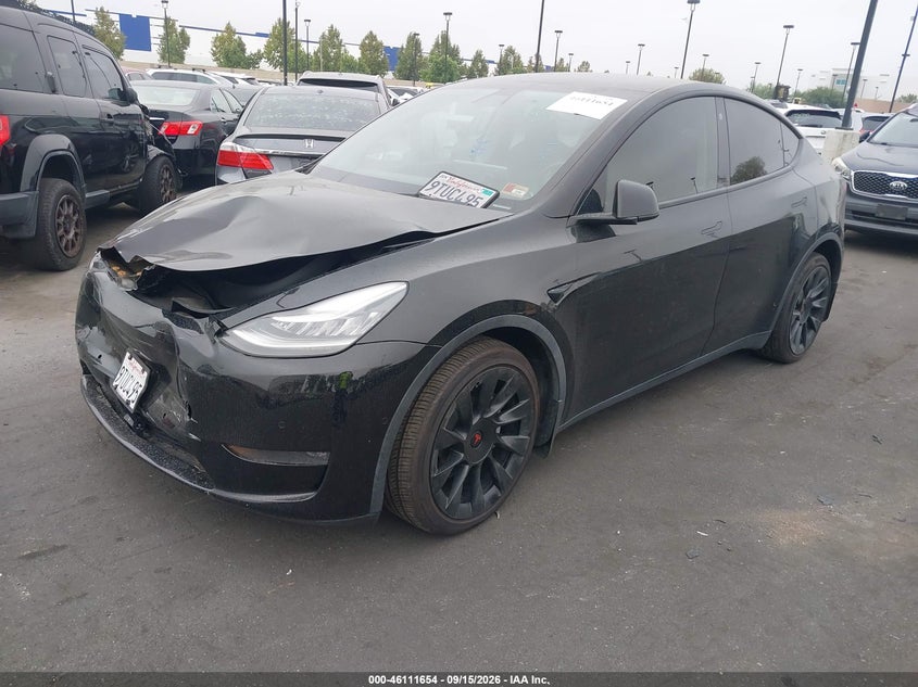 Vin: 5yjygdee0mf093541, lot: 46611370, tesla model y long range dual motor all-wheel drive 20212