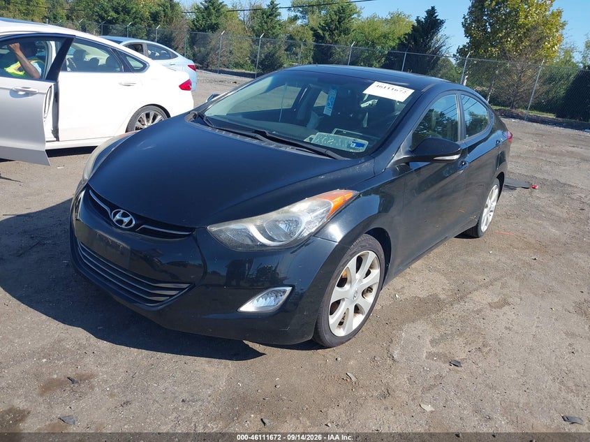 Vin: 5npdh4ae5ch082438, lot: 46611388, hyundai elantra limited 20122