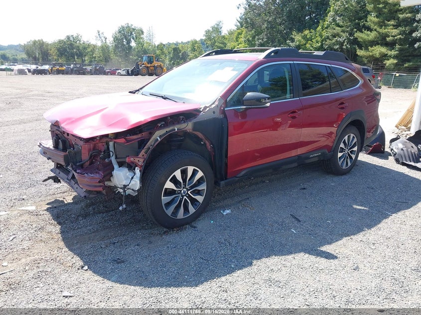 2023 Subaru Outback, Front End, IAAI, VIN 4S4BTANC1P3142810 — photo 2