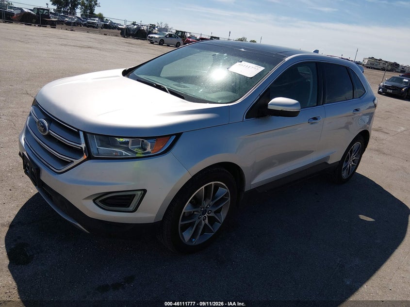 Vin: 2fmpk3k94gbb60215, lot: 46611493, ford edge titanium 20162