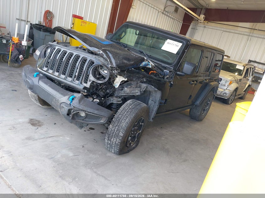 Vin: 1c4jjxr65pw556054, lot: 46611504, jeep wrangler 4xe rubicon 4x4 20232