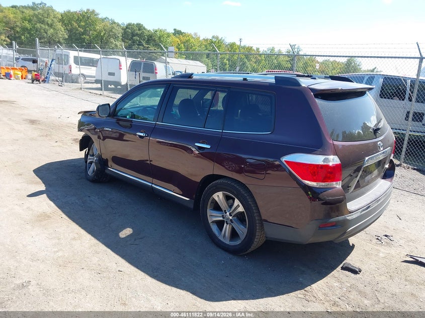 Vin: 5tddk3ehxcs142031, lot: 46611538, toyota highlander limited v6 20123
