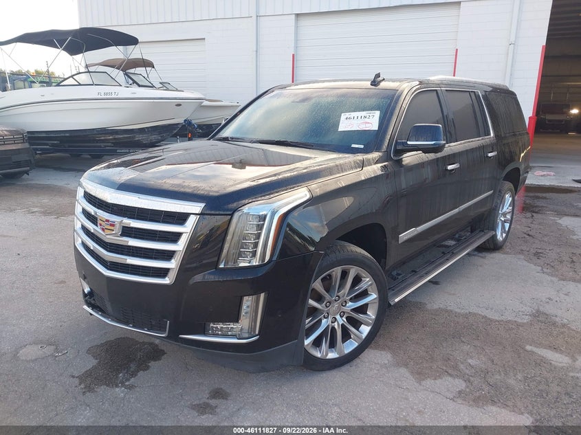 Vin: 1gys3jkj9kr250373, lot: 46611543, cadillac escalade esv premium luxury 20192