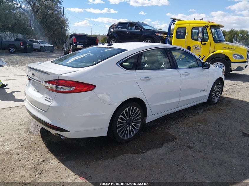 Vin: 3fa6p0ru7jr250287, lot: 46611629, ford fusion hybrid titanium 20184