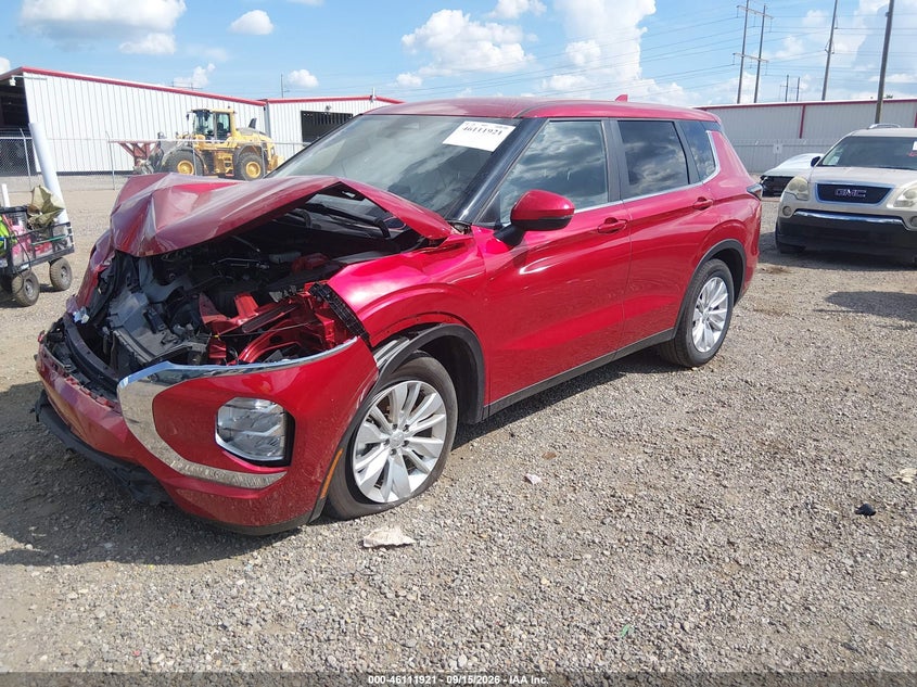 Vin: ja4j3ua8xsz052302, lot: 46611637, mitsubishi outlander es 2.5 2wd 20252
