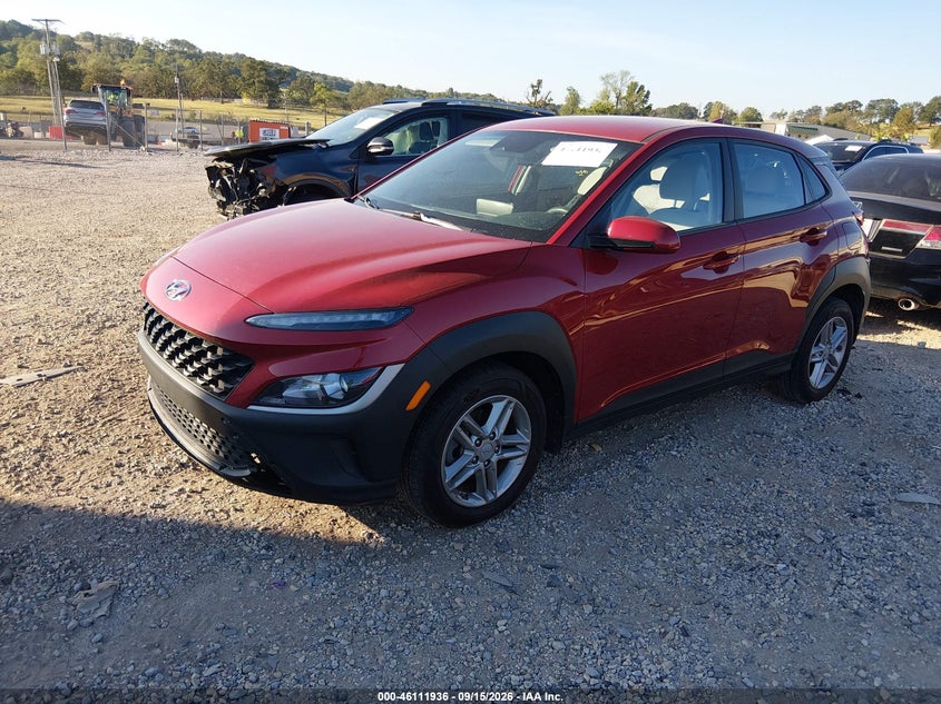 Vin: km8k22ab5nu763593, lot: 46611652, hyundai kona se 20222