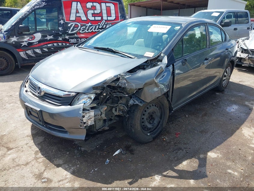 Vin: 2hgfb2f59ch316467, lot: 46611667, honda civic lx 20122