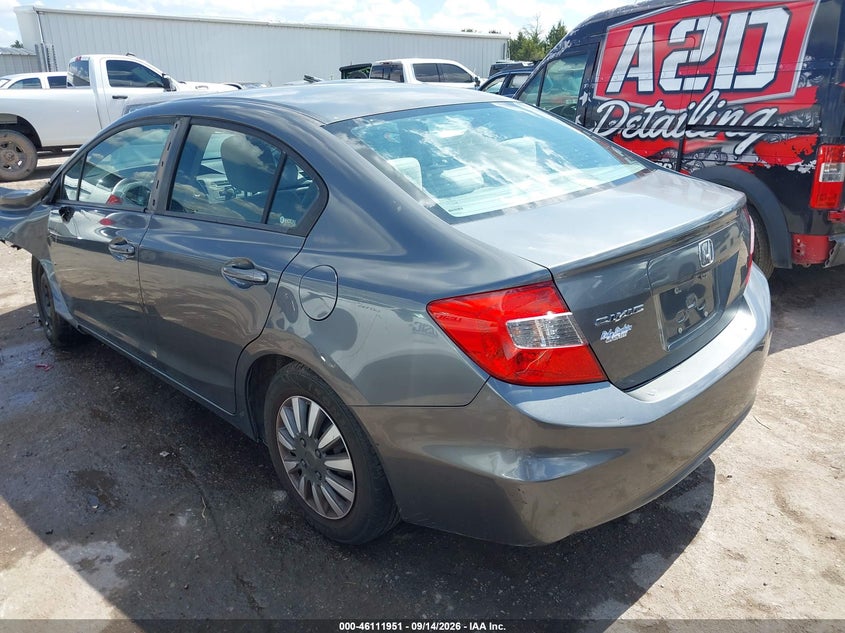 Vin: 2hgfb2f59ch316467, lot: 46611667, honda civic lx 20123