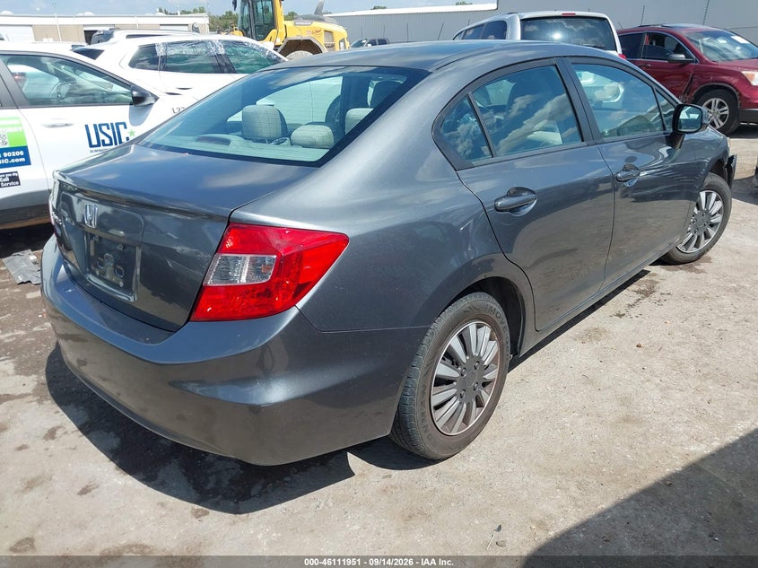Vin: 2hgfb2f59ch316467, lot: 46611667, honda civic lx 20124