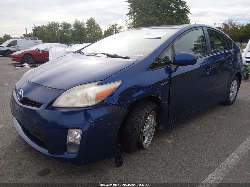 Vin: jtdkn3du7b0277353, lot: 46611703, toyota prius two 20112