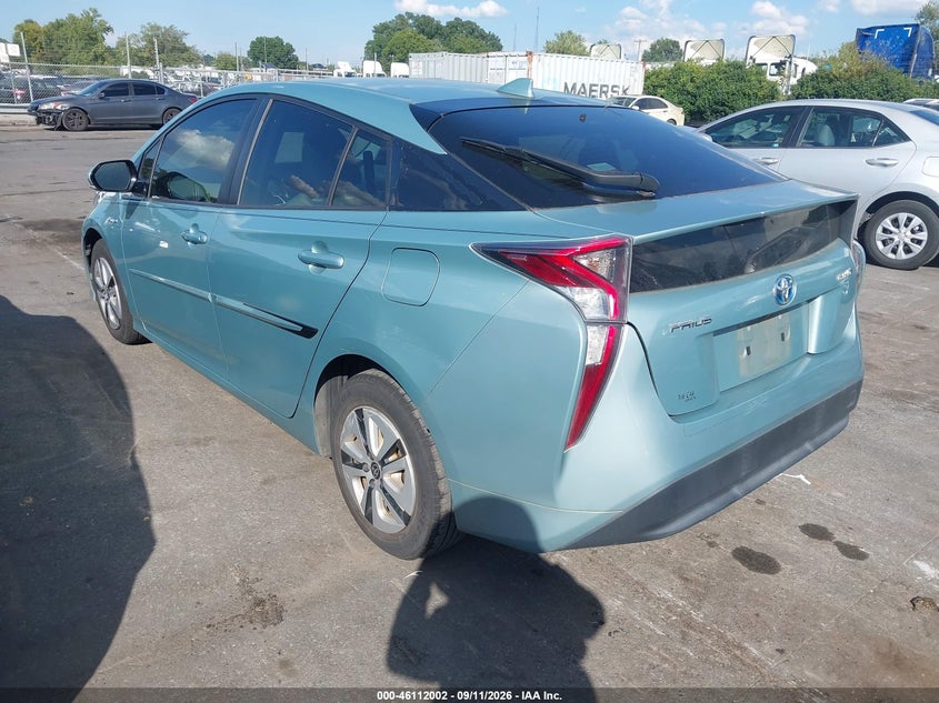 Vin: jtdkarfu1h3030705, lot: 46611718, toyota prius three 20173
