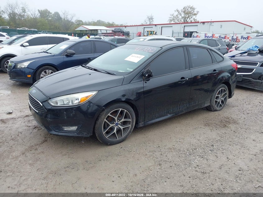 Vin: 1fadp3f20fl323047, lot: 46611748, ford focus se 20152