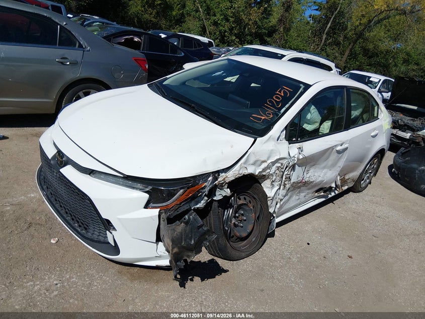 Vin: jtdeprae6lj002737, lot: 46611767, toyota corolla le 20202