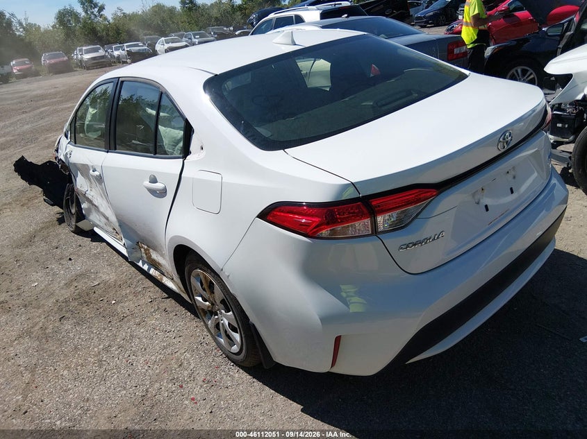 Vin: jtdeprae6lj002737, lot: 46611767, toyota corolla le 20203
