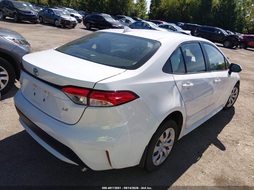 Vin: jtdeprae6lj002737, lot: 46611767, toyota corolla le 20204