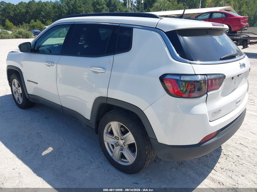 Vin: 3c4njcbb1nt218428, lot: 46611775, jeep compass latitude fwd 20223