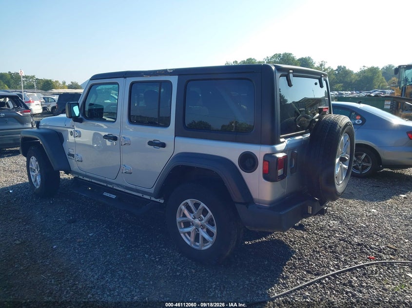 Vin: 1c4hjxdg7pw624207, lot: 46611776, jeep wrangler 4-door sport s 4x4 20233