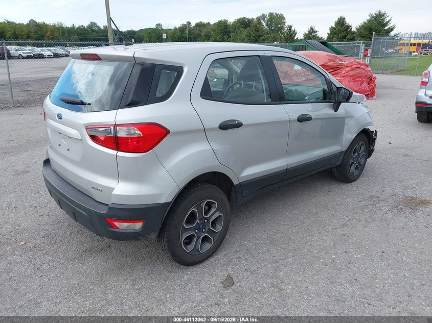 Vin: maj6s3fl9kc288177, lot: 46611778, ford ecosport s 20194