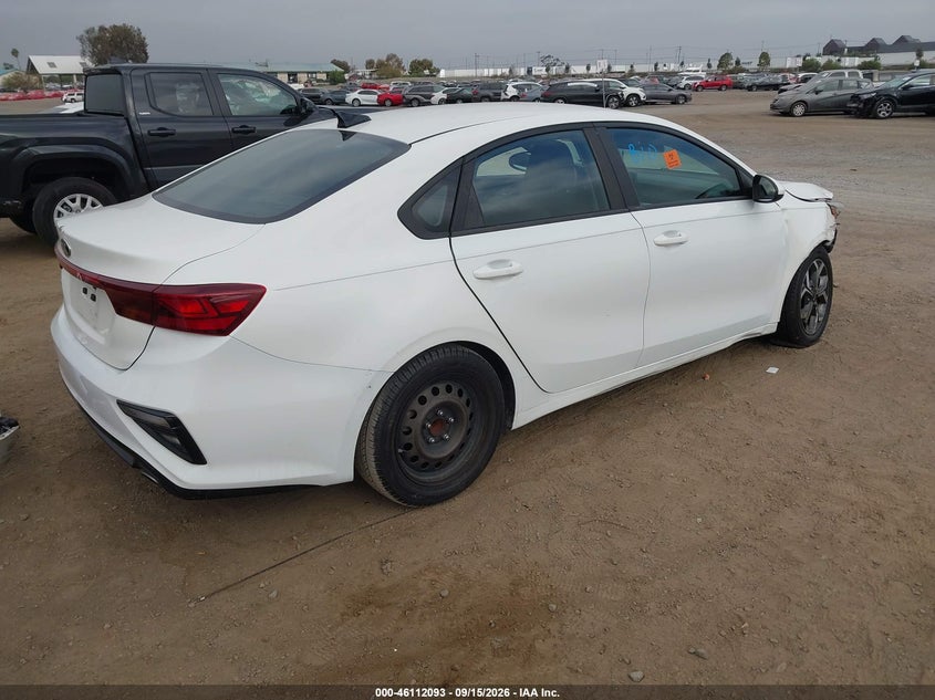 Vin: 3kpf24ad2le245617, lot: 46611809, kia forte lxs 20204