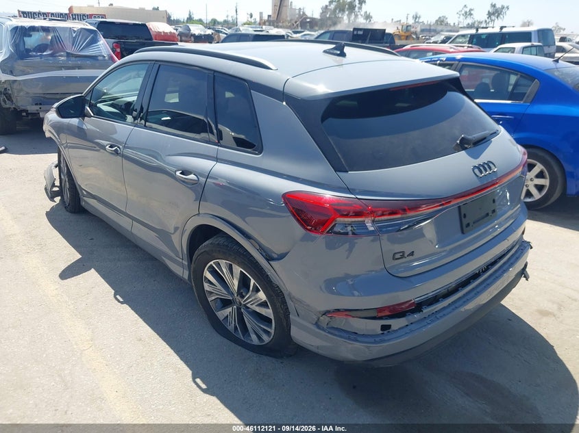 Vin: wa1a5bfz4sp038455, lot: 46611837, audi q4 e-tron premium 45 rwd 20253