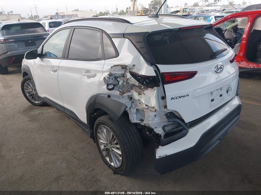 Vin: km8k2caaxmu716507, lot: 46611865, hyundai kona sel 20213