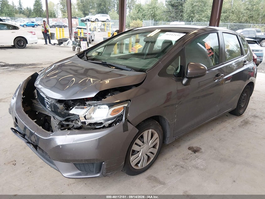 Vin: 3hggk5g52hm706758, lot: 46611867, honda fit lx 20172