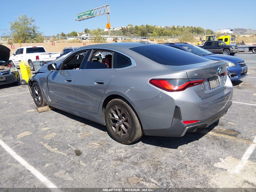 Vin: wby73aw04pfn84993, lot: 46611903, bmw i4 edrive40 20233