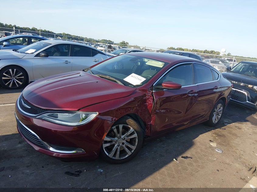 Vin: 1c3cccab4gn150930, lot: 46612026, chrysler 200 limited 20162