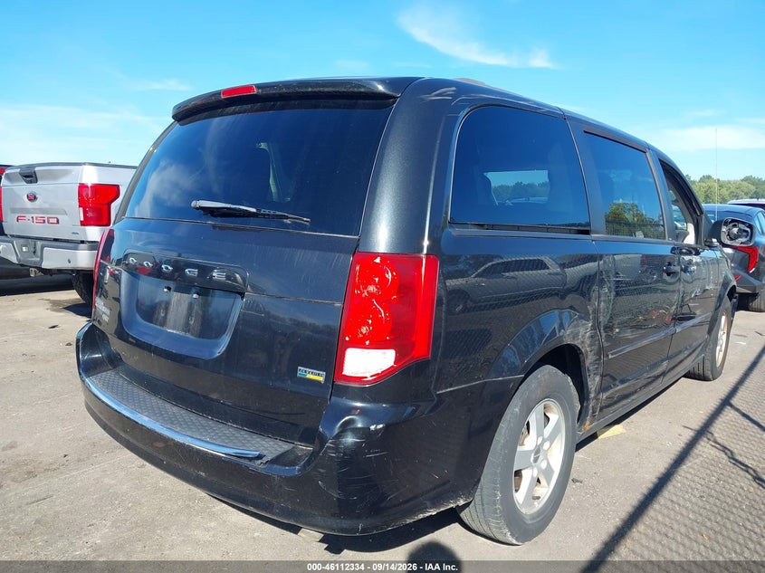 Vin: 2c4rdgcg9dr576307, lot: 46612050, dodge grand caravan sxt 20134